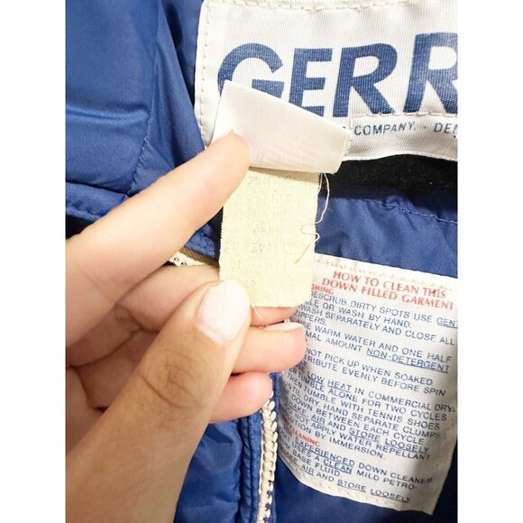 Gerry Vintage 70s Goose Down Rainbow Puffer Jacket Zip Up Made In USA Size S - Picture 4 of 5